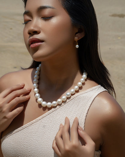 Aquapearl Athena 14k Gold South Sea Pearl Choker Necklace