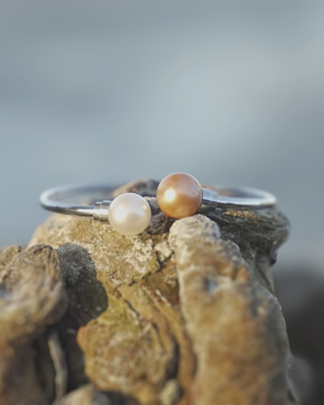 Aquapearl Agatha South Sea Pearl Open Cuff Bracelet